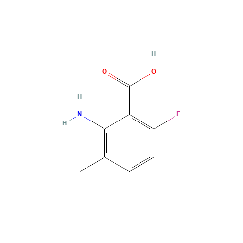 2-amino-6-fluoro-3-methylbenzoic acid (CAS: 874804-26-9) - Chemical Structure and Molecular Formula 