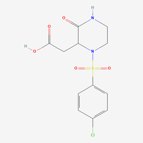 2-[1-(4-chlorophenyl)sulfonyl-3-oxopiperazin-2-yl]acetic acid (CAS: 828926-02-9) - Related Chemical Product