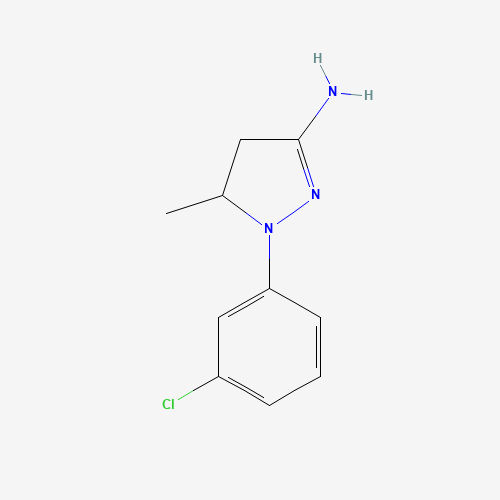 2-(3-chlorophenyl)-3-methyl-3,4-dihydropyrazol-5-amine (CAS: 77992-31-5) - Related Chemical Product