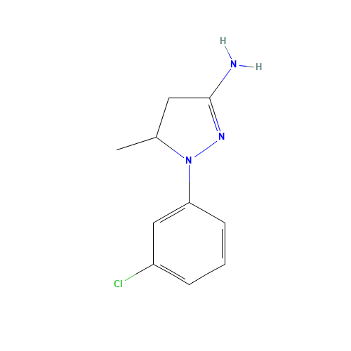 2-(3-chlorophenyl)-3-methyl-3,4-dihydropyrazol-5-amine (CAS: 77992-31-5) - Related Chemical Product