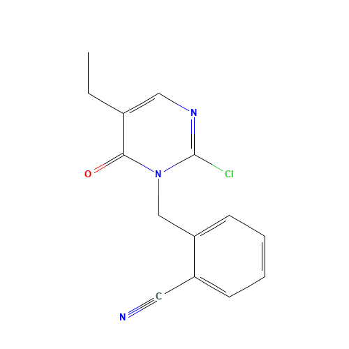 2-[(2-chloro-5-ethyl-6-oxopyrimidin-1-yl)methyl]benzonitrile (CAS: 844843-53-4) - Related Chemical Product