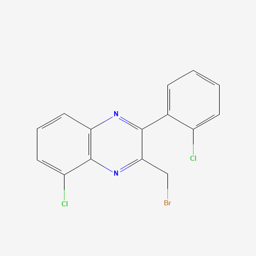 3-(bromomethyl)-5-chloro-2-(2-chlorophenyl)quinoxaline (CAS: 1064137-43-4) - Related Chemical Product