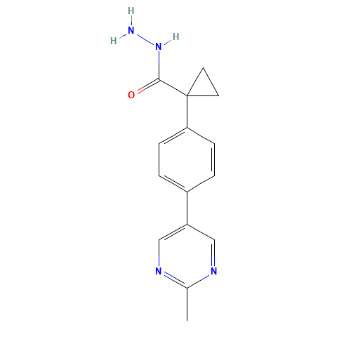 1-[4-(2-methylpyrimidin-5-yl)phenyl]cyclopropane-1-carbohydrazide (CAS: 1403396-96-2) - Related Chemical Product