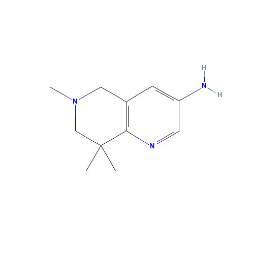 6,8,8-trimethyl-5,7-dihydro-1,6-naphthyridin-3-amine (CAS: 252901-48-7) - Related Chemical Product