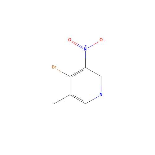 4-bromo-3-methyl-5-nitropyridine (CAS: 179677-09-9) - Chemical Structure and Molecular Formula 