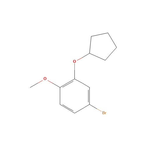 4-bromo-2-cyclopentyloxy-1-methoxybenzene (CAS: 138509-45-2) - Related Chemical Product