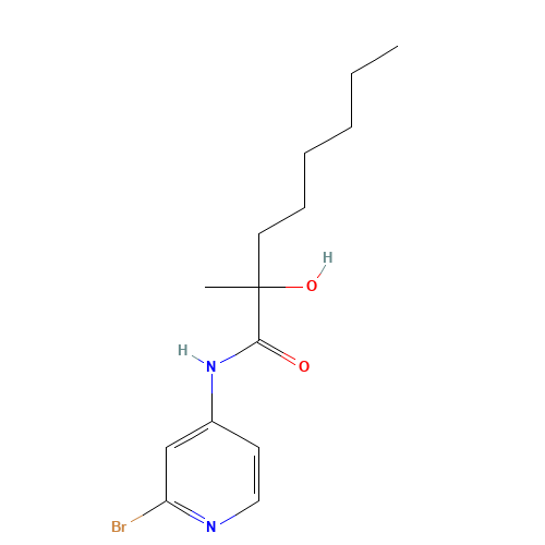 N-(2-bromopyridin-4-yl)-2-hydroxy-2-methyloctanamide (CAS: 1433904-78-9) - Related Chemical Product