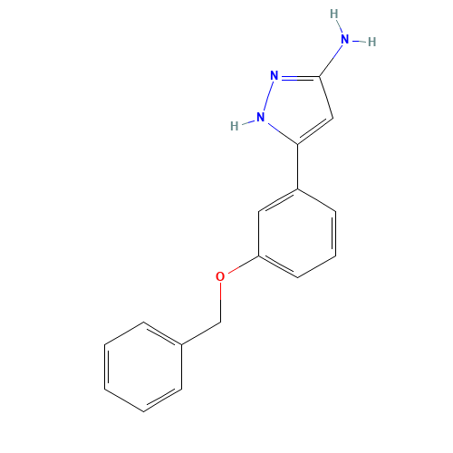 5-(3-phenylmethoxyphenyl)-1H-pyrazol-3-amine (CAS: 502132-95-8) - Related Chemical Product
