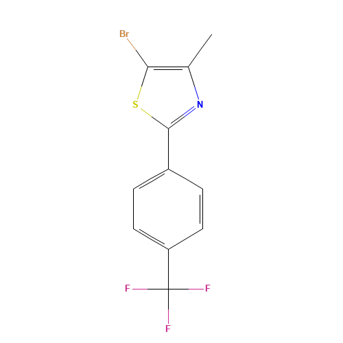 5-bromo-4-methyl-2-[4-(trifluoromethyl)phenyl]-1,3-thiazole (CAS: 850375-27-8) - Related Chemical Product