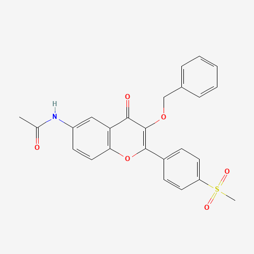 N-[2-(4-methylsulfonylphenyl)-4-oxo-3-phenylmethoxychromen-6-yl]acetamide (CAS: 1187016-44-9) - Related Chemical Product