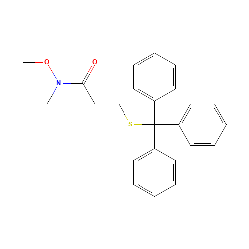 N-methoxy-N-methyl-3-tritylsulfanylpropanamide (CAS: 150350-27-9) - Related Chemical Product