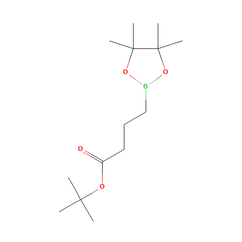 tert-butyl 4-(4,4,5,5-tetramethyl-1,3,2-dioxaborolan-2-yl)butanoate (CAS: 1454901-93-9) - Chemical Structure and Molecular Formula 