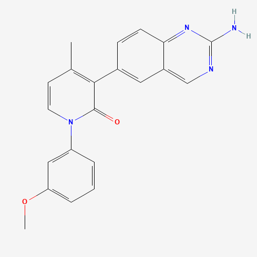 3-(2-aminoquinazolin-6-yl)-1-(3-methoxyphenyl)-4-methylpyridin-2-one (CAS: 1003311-75-8) - Related Chemical Product