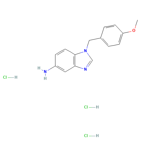 1-[(4-methoxyphenyl)methyl]benzimidazol-5-amine;trihydrochloride (CAS: 177843-57-1) - Related Chemical Product