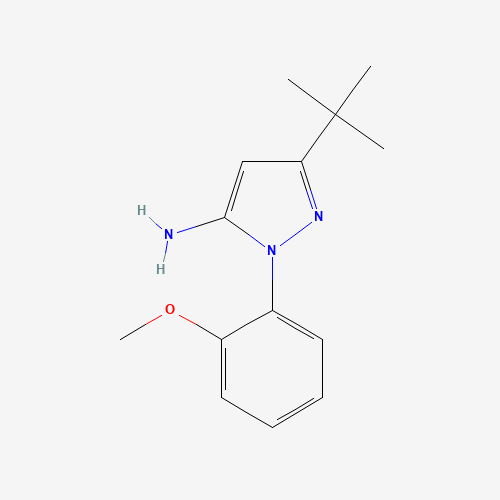 5-tert-butyl-2-(2-methoxyphenyl)pyrazol-3-amine (CAS: 862368-61-4) - Related Chemical Product