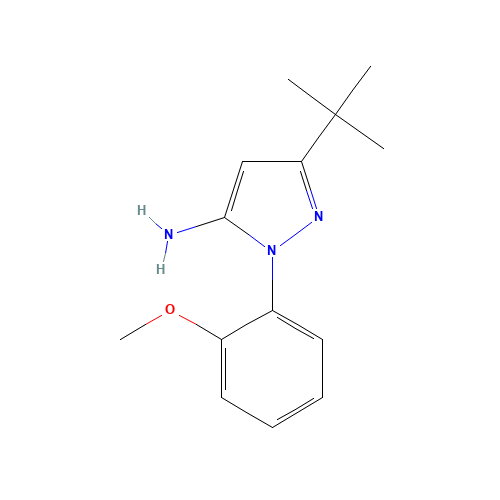 5-tert-butyl-2-(2-methoxyphenyl)pyrazol-3-amine (CAS: 862368-61-4) - Related Chemical Product