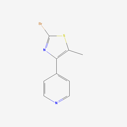 2-bromo-5-methyl-4-pyridin-4-yl-1,3-thiazole (CAS: 886371-04-6) - Related Chemical Product