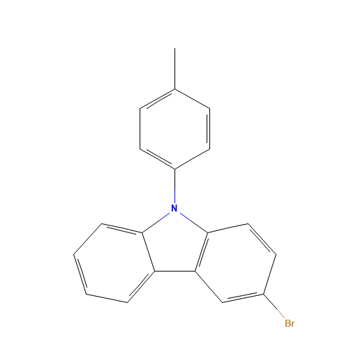 3-bromo-9-(4-methylphenyl)carbazole (CAS: 731016-44-7) - Related Chemical Product