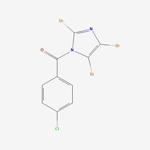 (4-chlorophenyl)-(2,4,5-tribromoimidazol-1-yl)methanone (CAS: 15287-32-8) - Chemical Structure and Molecular Formula 