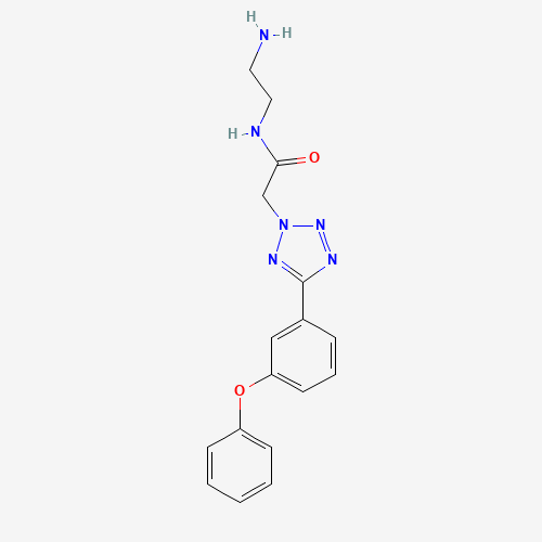 N-(2-aminoethyl)-2-[5-(3-phenoxyphenyl)tetrazol-2-yl]acetamide (CAS: 1305320-68-6) - Related Chemical Product