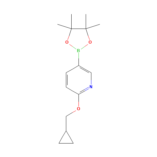 2-(cyclopropylmethoxy)-5-(4,4,5,5-tetramethyl-1,3,2-dioxaborolan-2-yl)pyridine (CAS: 947191-69-7) - Related Chemical Product