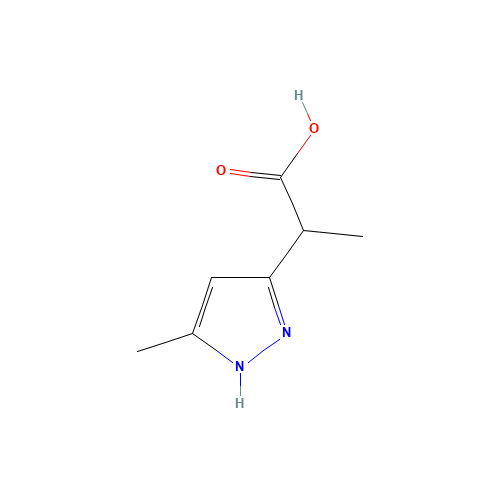 2-(5-methyl-1H-pyrazol-3-yl)propanoic acid (CAS: 1190392-63-2) - Related Chemical Product