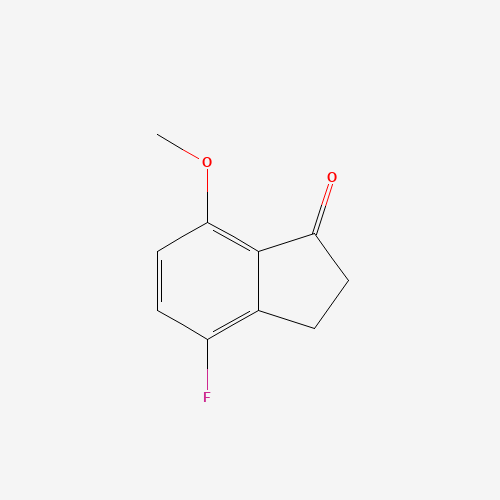 4-fluoro-7-methoxy-2,3-dihydroinden-1-one (CAS: 127033-13-0) - Chemical Structure and Molecular Formula 