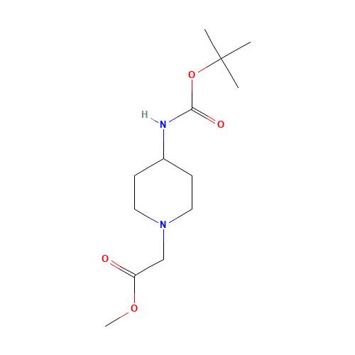 methyl 2-[4-[(2-methylpropan-2-yl)oxycarbonylamino]piperidin-1-yl]acetate (CAS: 179688-99-4) - Related Chemical Product