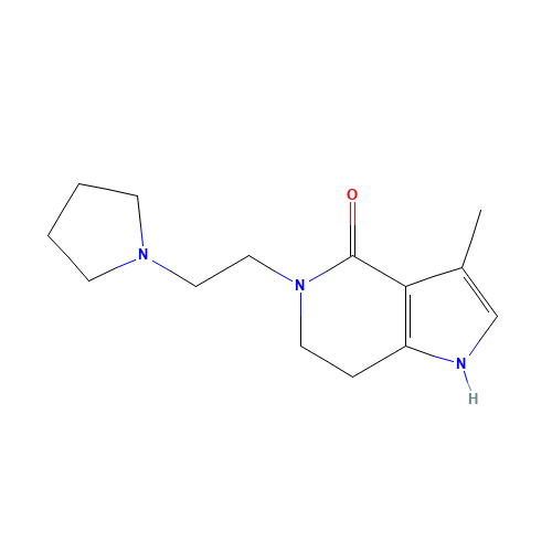 3-methyl-5-(2-pyrrolidin-1-ylethyl)-6,7-dihydro-1H-pyrrolo[3,2-c]pyridin-4-one (CAS: 945381-65-7) - Related Chemical Product
