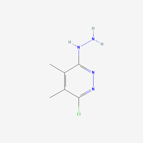 (6-chloro-4,5-dimethylpyridazin-3-yl)hydrazine (CAS: 23130-84-9) - Chemical Structure and Molecular Formula 
