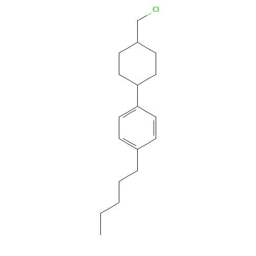 1-[4-(chloromethyl)cyclohexyl]-4-pentylbenzene (CAS: 93205-84-6) - Related Chemical Product