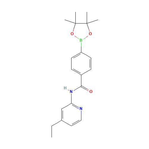 N-(4-ethylpyridin-2-yl)-4-(4,4,5,5-tetramethyl-1,3,2-dioxaborolan-2-yl)benzamide (CAS: 1418307-36-4) - Related Chemical Product
