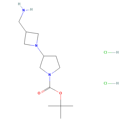 tert-butyl 3-[3-(aminomethyl)azetidin-1-yl]pyrrolidine-1-carboxylate;dihydrochloride (CAS: 1179359-54-6) - Related Chemical Product