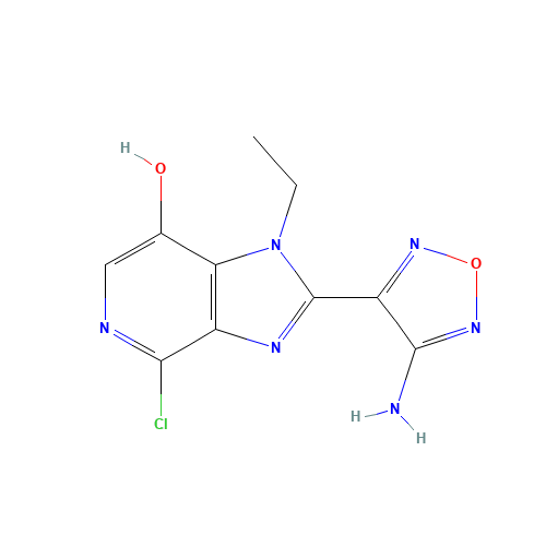 2-(4-amino-1,2,5-oxadiazol-3-yl)-4-chloro-1-ethylimidazo[4,5-c]pyridin-7-ol (CAS: 842149-46-6) - Related Chemical Product