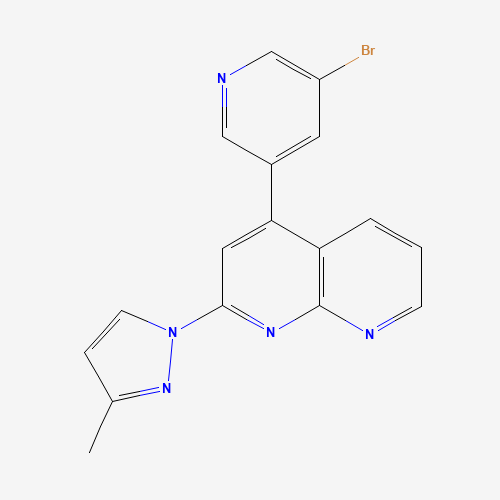 4-(5-bromopyridin-3-yl)-2-(3-methylpyrazol-1-yl)-1,8-naphthyridine (CAS: 1323919-27-2) - Related Chemical Product