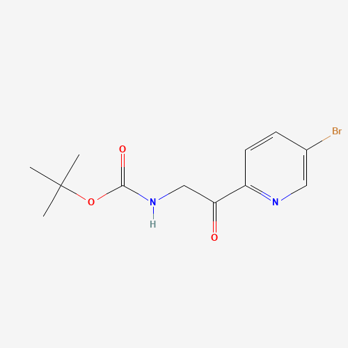 tert-butyl N-[2-(5-bromopyridin-2-yl)-2-oxoethyl]carbamate (CAS: 950176-70-2) - Related Chemical Product