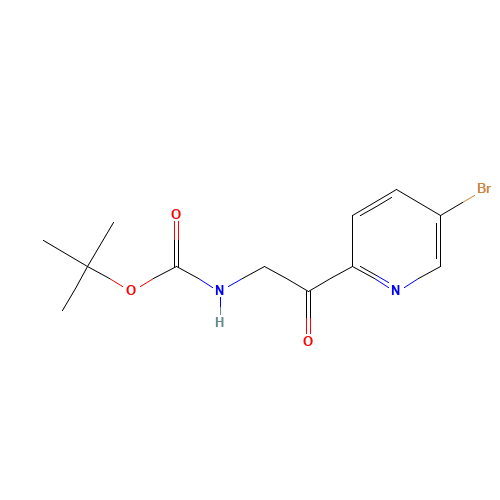tert-butyl N-[2-(5-bromopyridin-2-yl)-2-oxoethyl]carbamate (CAS: 950176-70-2) - Related Chemical Product