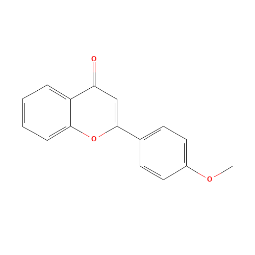 2-(4-methoxyphenyl)chromen-4-one (CAS: 4143-74-2) - Chemical Structure and Molecular Formula 