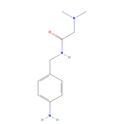 N-[(4-aminophenyl)methyl]-2-(dimethylamino)acetamide (CAS: 925920-83-8) - Chemical Structure and Molecular Formula 