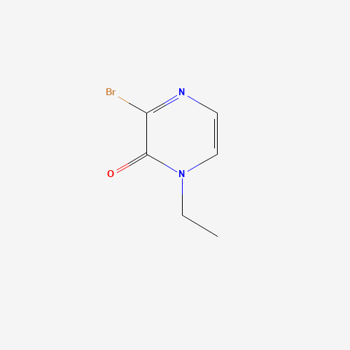 3-bromo-1-ethylpyrazin-2-one (CAS: 1187017-24-8) - Chemical Structure and Molecular Formula 