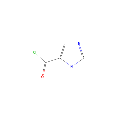 3-methylimidazole-4-carbonyl chloride (CAS: 41716-12-5) - Chemical Structure and Molecular Formula 