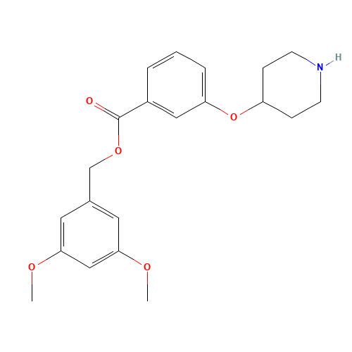 (3,5-dimethoxyphenyl)methyl 3-piperidin-4-yloxybenzoate (CAS: 1443208-35-2) - Related Chemical Product