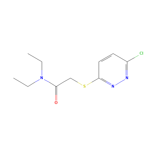 2-(6-chloropyridazin-3-yl)sulfanyl-N,N-diethylacetamide (CAS: 1830-32-6) - Related Chemical Product