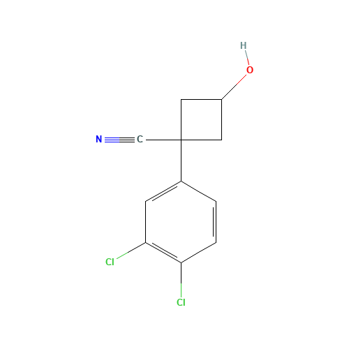1-(3,4-dichlorophenyl)-3-hydroxycyclobutane-1-carbonitrile (CAS: 910028-75-0) - Related Chemical Product