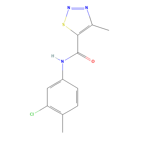 N-(3-chloro-4-methylphenyl)-4-methylthiadiazole-5-carboxamide (CAS: 223580-51-6) - Related Chemical Product