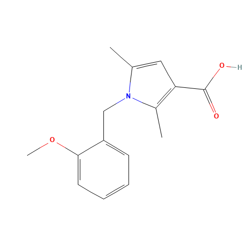 1-[(2-methoxyphenyl)methyl]-2,5-dimethylpyrrole-3-carboxylic acid (CAS: 1019114-51-2) - Related Chemical Product