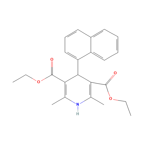 diethyl 2,6-dimethyl-4-naphthalen-1-yl-1,4-dihydropyridine-3,5-dicarboxylate (CAS: 34148-71-5) - Related Chemical Product