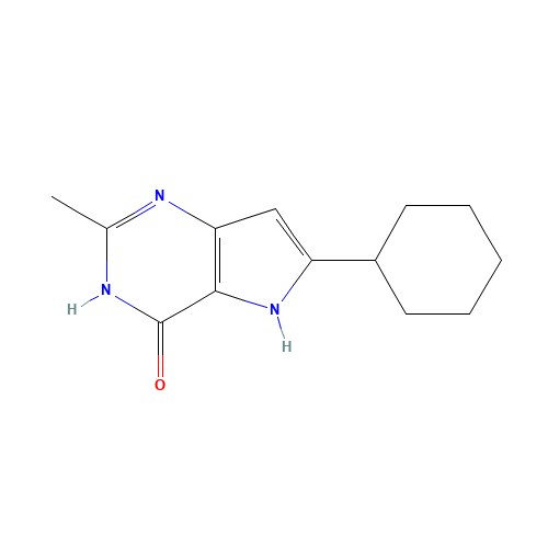 6-cyclohexyl-2-methyl-1,5-dihydropyrrolo[3,2-d]pyrimidin-4-one (CAS: 237435-48-2) - Related Chemical Product