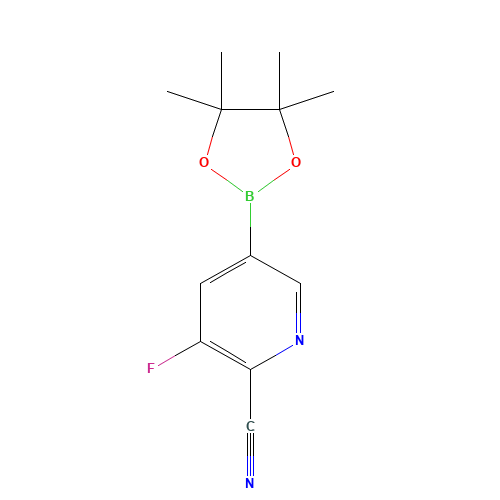 3-fluoro-5-(4,4,5,5-tetramethyl-1,3,2-dioxaborolan-2-yl)pyridine-2-carbonitrile (CAS: 1356066-65-3) - Related Chemical Product