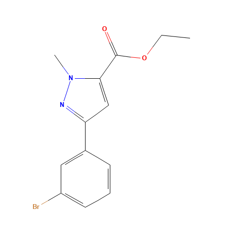 ethyl 5-(3-bromophenyl)-2-methylpyrazole-3-carboxylate (CAS: 784142-98-9) - Related Chemical Product